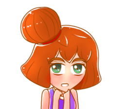 Cartoon lady use in all zone sticker #13102644