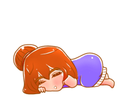 Cartoon lady use in all zone sticker #13102652