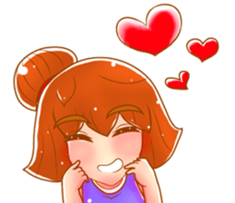 Cartoon lady use in all zone sticker #13102654