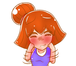 Cartoon lady use in all zone sticker #13102656