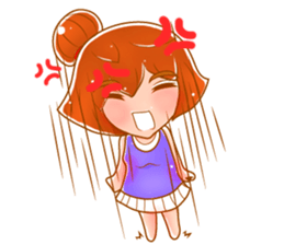 Cartoon lady use in all zone sticker #13102659