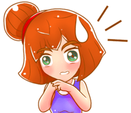 Cartoon lady use in all zone sticker #13102662