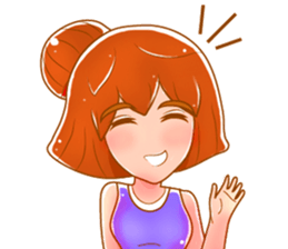 Cartoon lady use in all zone sticker #13102669