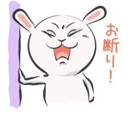 Silly talk of the rabbit sticker #13102791