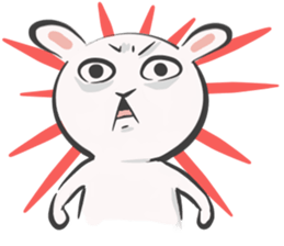 Silly talk of the rabbit sticker #13102799