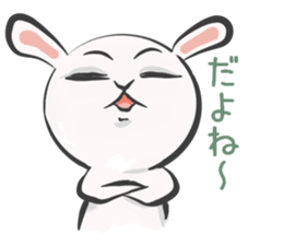 Silly talk of the rabbit sticker #13102801