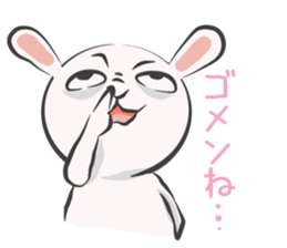 Silly talk of the rabbit sticker #13102808