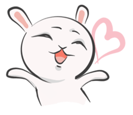 Silly talk of the rabbit sticker #13102809