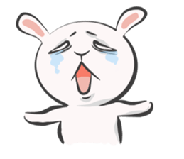 Silly talk of the rabbit sticker #13102811