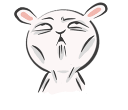 Silly talk of the rabbit sticker #13102814