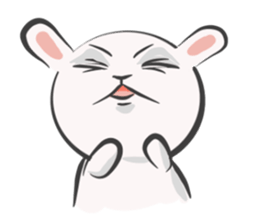 Silly talk of the rabbit sticker #13102816