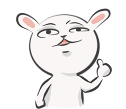 Silly talk of the rabbit sticker #13102817