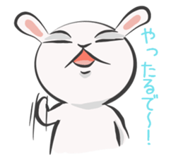 Silly talk of the rabbit sticker #13102820