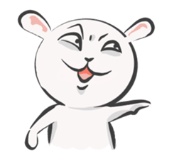 Silly talk of the rabbit sticker #13102822