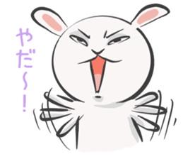 Silly talk of the rabbit sticker #13102825