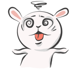 Silly talk of the rabbit sticker #13102827