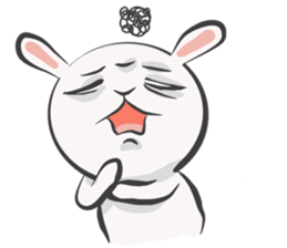 Silly talk of the rabbit sticker #13102828