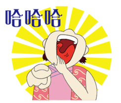 Japanese kimono doll sticker #13103059