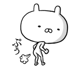 Sticker of BIG head rabbit2 sticker #13103589