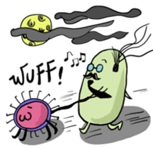 Microbes Pals in the Office sticker #13104144