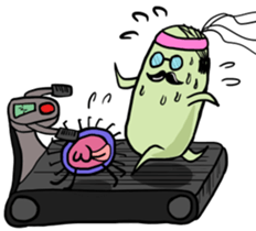 Microbes Pals in the Office sticker #13104153