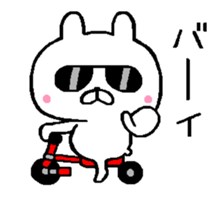 A little bad rabbit move around sticker #13104369