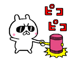 A little bad rabbit move around sticker #13104380