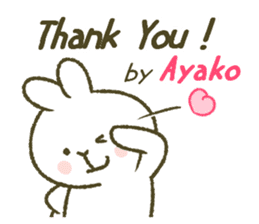I am Ayako. sticker #13104806