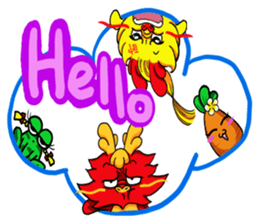 Chaos dragon balls and Shuai pill sticker #13105491