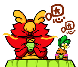 Chaos dragon balls and Shuai pill sticker #13105493