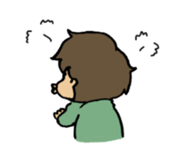 pout? No Astraight face is sticker #13106177