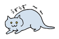 A girl and her cat sticker #13106228