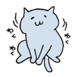 A girl and her cat sticker #13106245