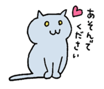 A girl and her cat sticker #13106251