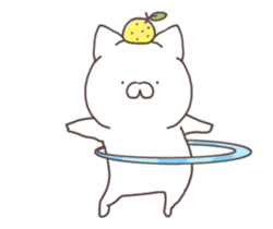 anime yuzu cat sticker #13106727