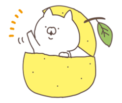 anime yuzu cat sticker #13106728