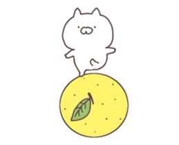 anime yuzu cat sticker #13106735