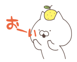 anime yuzu cat sticker #13106736
