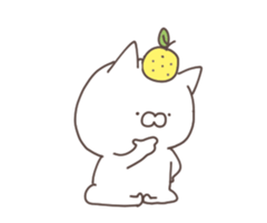 anime yuzu cat sticker #13106739