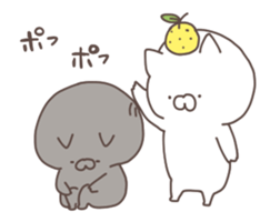 anime yuzu cat sticker #13106747