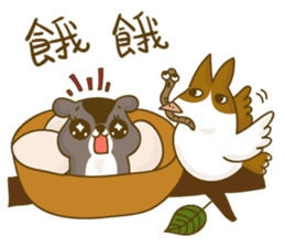 Bunny A-bu & hamster Dodo's happy life 2 sticker #13107585