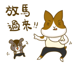 Bunny A-bu & hamster Dodo's happy life 2 sticker #13107588