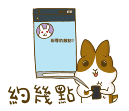 Bunny A-bu & hamster Dodo's happy life 2 sticker #13107589