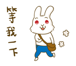 Bunny A-bu & hamster Dodo's happy life 2 sticker #13107592