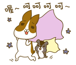 Bunny A-bu & hamster Dodo's happy life 2 sticker #13107599