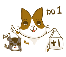 Bunny A-bu & hamster Dodo's happy life 2 sticker #13107607
