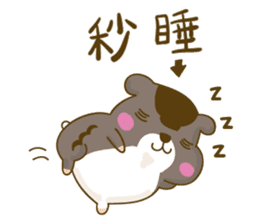 Bunny A-bu & hamster Dodo's happy life 2 sticker #13107620