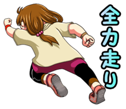 the daily life which is a running sticker #13108968