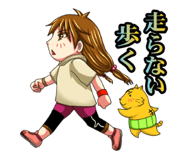the daily life which is a running sticker #13108971
