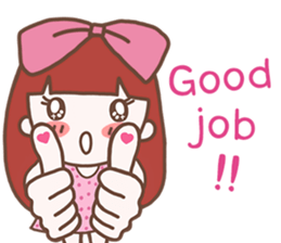 CHOMPOO : Positive Thinking Girl sticker #13109754